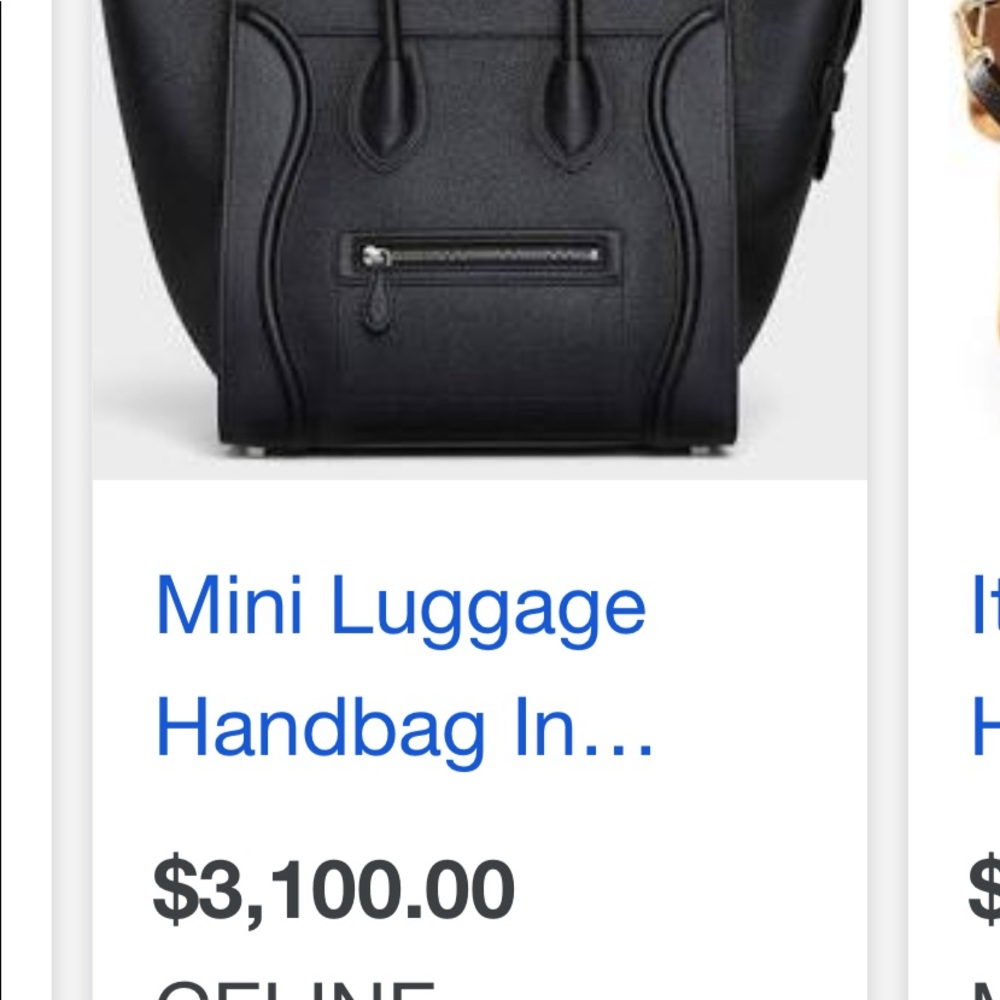 Mini luggage handbag in Drummed Calfskin black - Picture 3 of 6